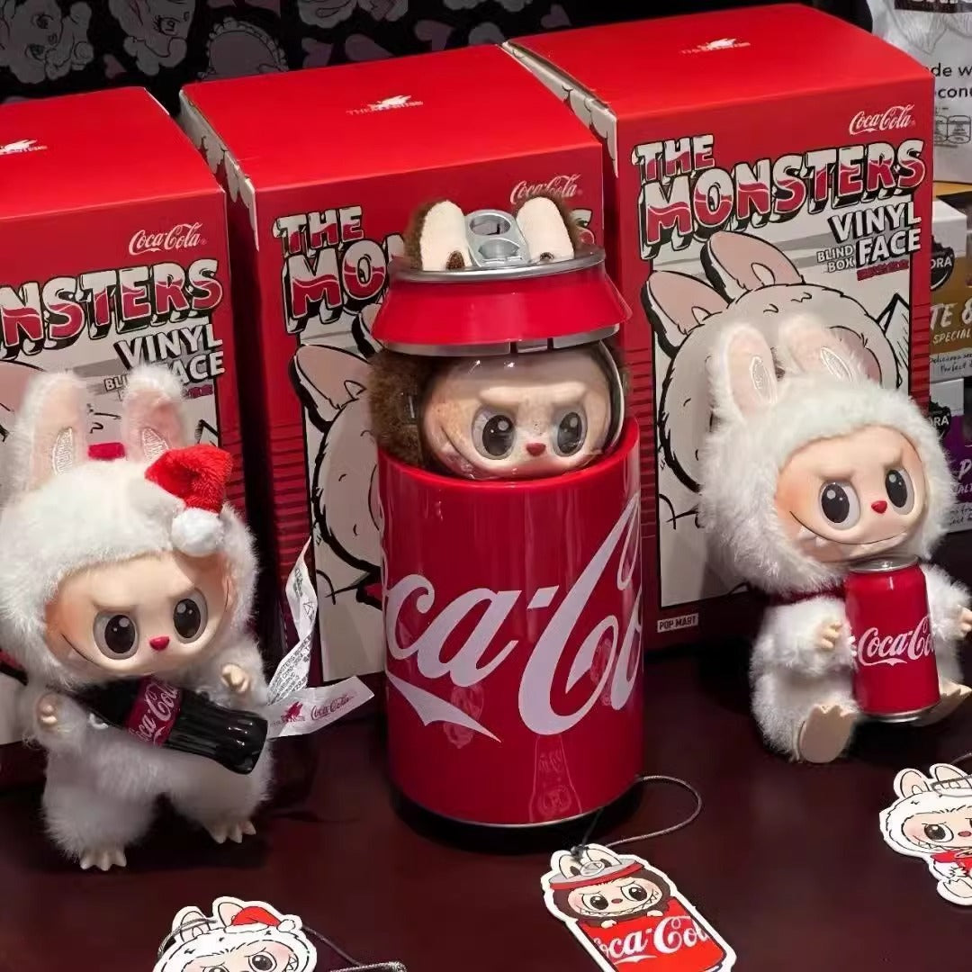 The Monsters Labubu Coca Cola Vinyl Face Plush Doll Pendant