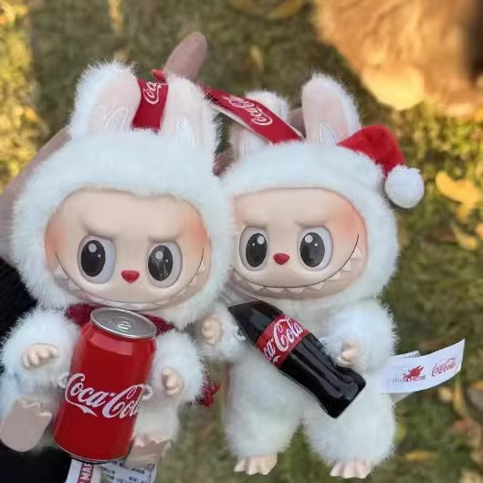 The Monsters Labubu Coca Cola Vinyl Face Plush Doll Pendant