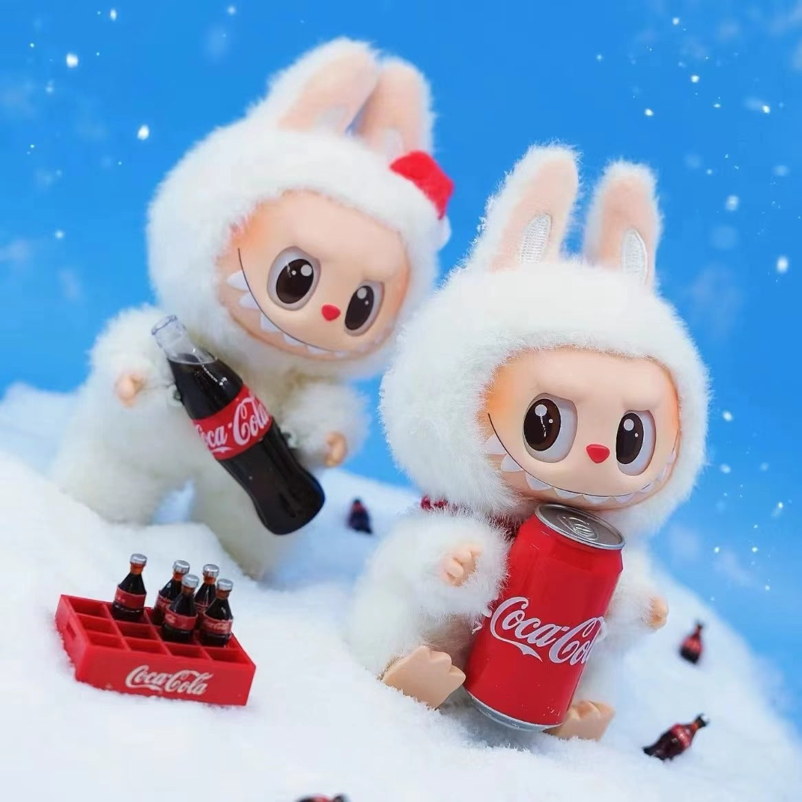 The Monsters Labubu Coca Cola Vinyl Face Plush Doll Pendant