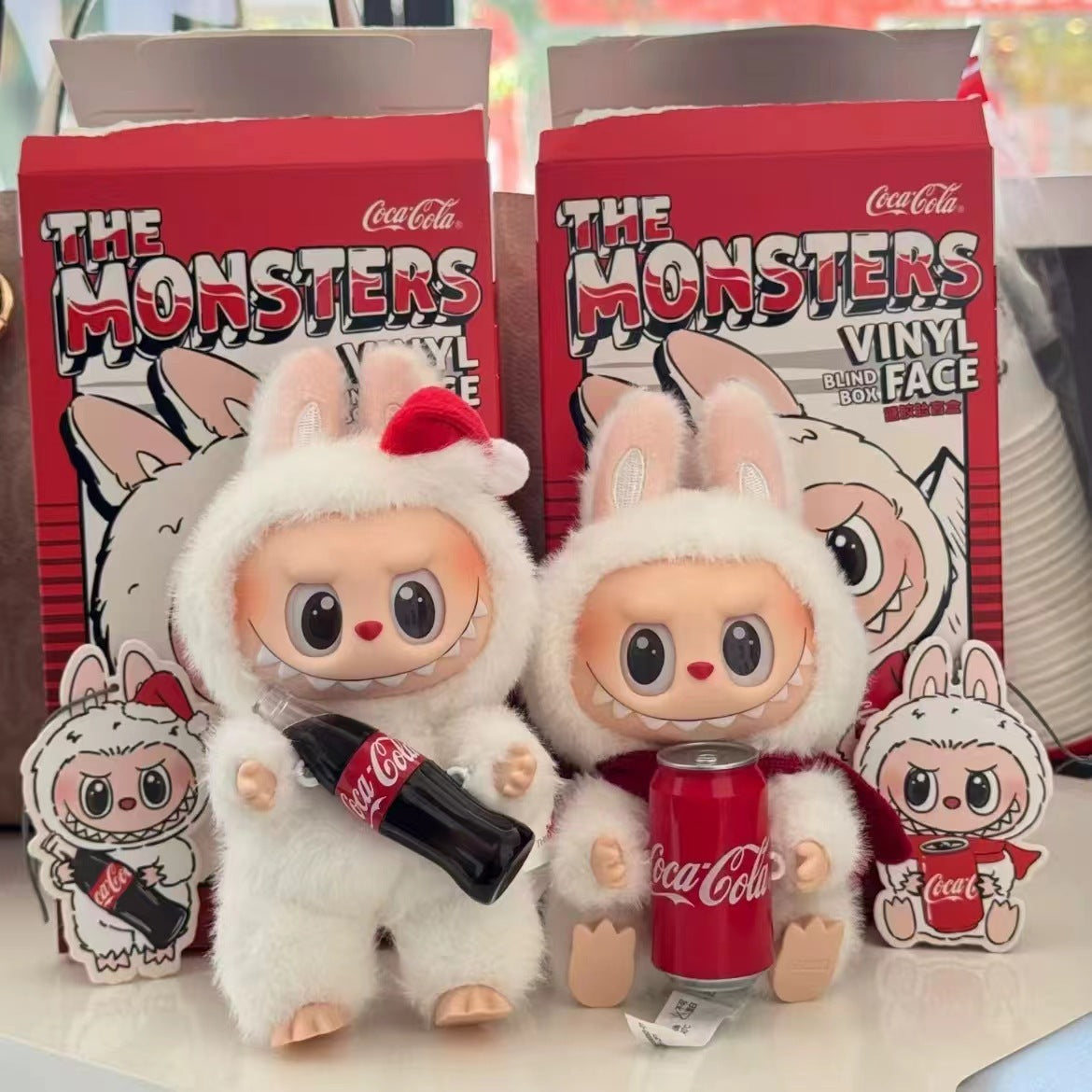 The Monsters Labubu Coca Cola Vinyl Face Plush Doll Pendant