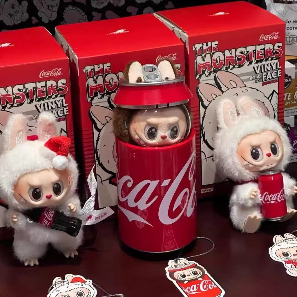 The Monsters Labubu Coca Cola Vinyl Face Plush Doll Pendant